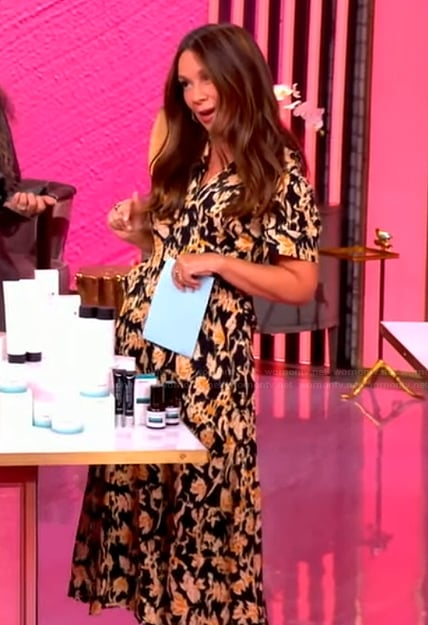 Gretta Monahan’s floral print dress on The View