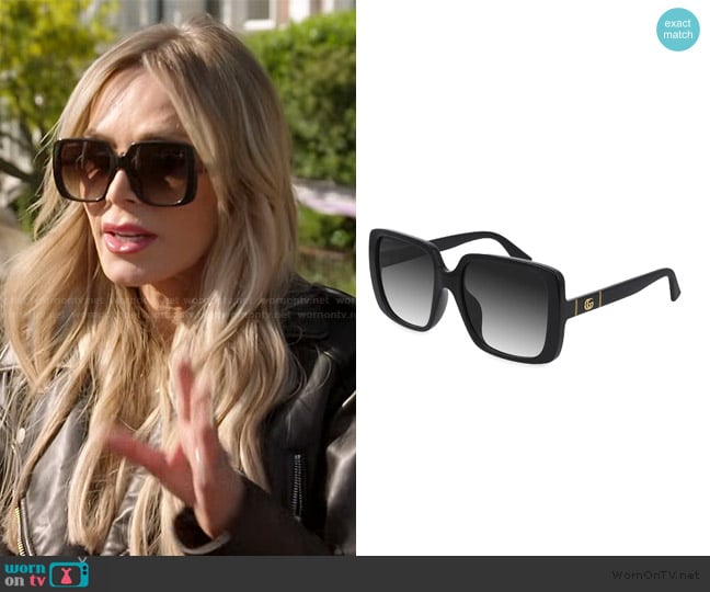 Tamra’s black square sunglasses on RHOC