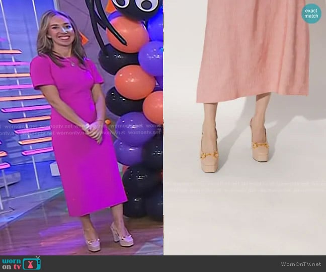 Gucci Platform Pumps worn by Shannon Doherty on Today