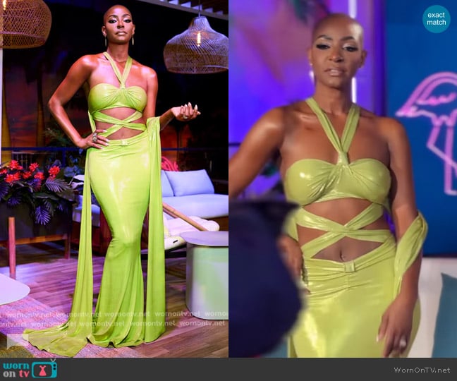 Guerdy Design custom dress made worn by Guerdy Abraira (Guerdy Abraira) on The Real Housewives of Miami