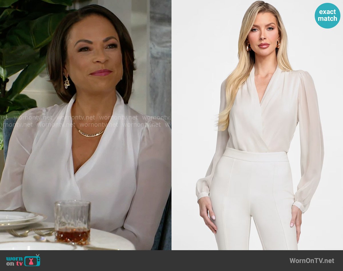 Guess Daria Bodysuit worn by Nicole Dupree Richardson (Daphnee Duplaix) on Beyond the Gates