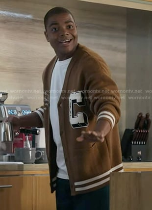 Harry’s brown cardigan on 9-1-1