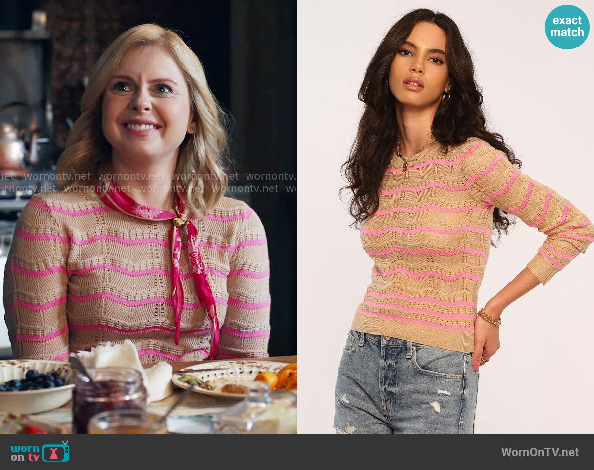 Heartloom Tallie Sweater worn by Sam (Rose McIver) on Ghosts