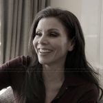 Heather’s burgundy sweater on The Real Housewives of Orange County