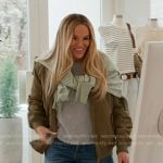 Heather’s colorblock jeans on The Real Housewives of Salt Lake City