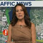 Heather’s brown suede ruched dress on Good Morning America