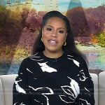 Sheinelle’s black floral sweater on Today