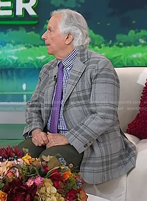 Henry Winkler’s grey plaid blazer on Today