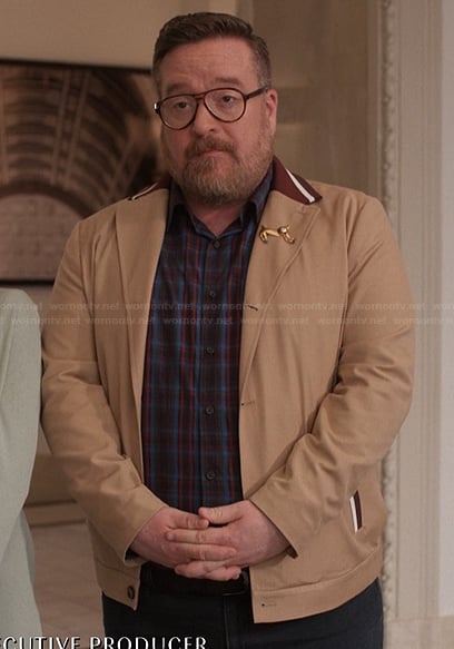 Howard's beige jacket on Only Murders in the Building
