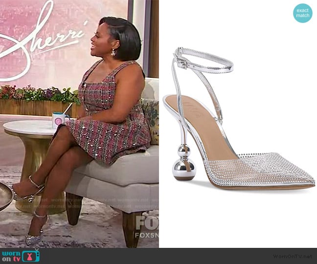 I.N.C. International Concepts Rami Two-Piece Ankle-Strap Pumps worn by Sherri Shepherd on Sherri