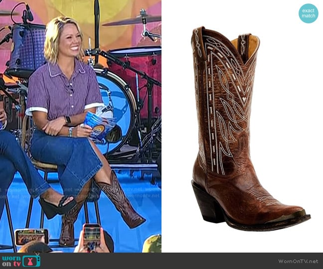 Idyllwind Retro Rock Western Boots in Dark Brown worn by Dylan Dreyer on Today