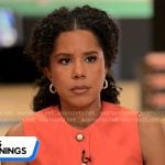 Adriana Diaz’s orange vest and pants set on CBS Mornings