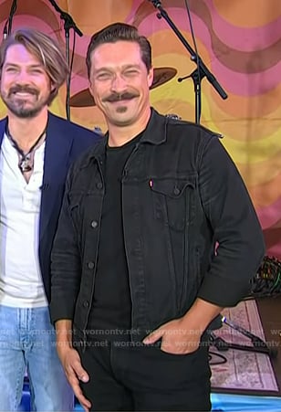 Isaac Hanson’s black denim jacket on Today