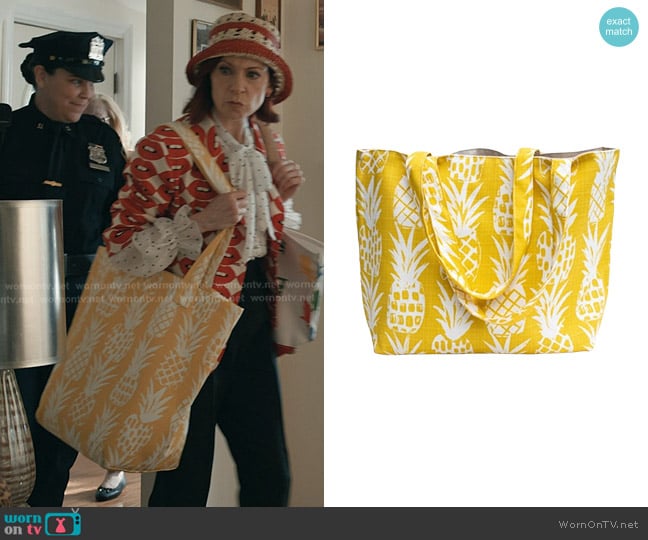 Island Essence Oneloa Maui Pineapple Splashproof Bags worn by Elsbeth Tascioni (Carrie Preston) on Elsbeth
