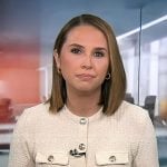 Elizabeth’s ivory textured cardigan on Good Morning America