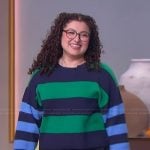 Jackie G’s striped sweater on The Jennifer Hudson Show