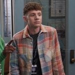 Jacob’s check print overshirt on Abbott Elementary