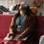 Janine’s red smocked skirt on Abbott Elementary