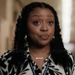 Janine’s floral print midi dress on Abbott Elementary