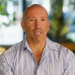 Jason’s blue stripe confessional shirt on Selling Sunset