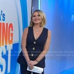 Jenna’s navy pinstripe vest and pants on Today