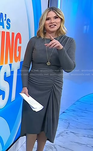 Jenna’s grey ruched dress on Today