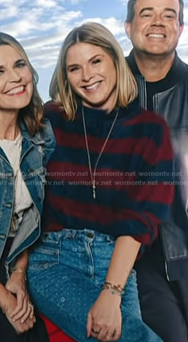 Jenna's red striped sweater on Today