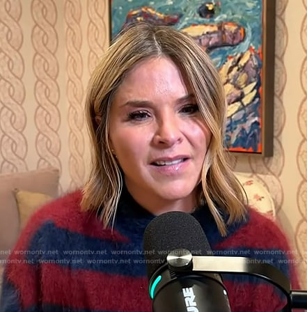 Jenna's red striped sweater on Today