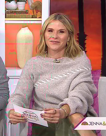 Jenna’s ribbed stitched sweater on Today