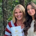 Jenna’s red striped knit cardigan on Today