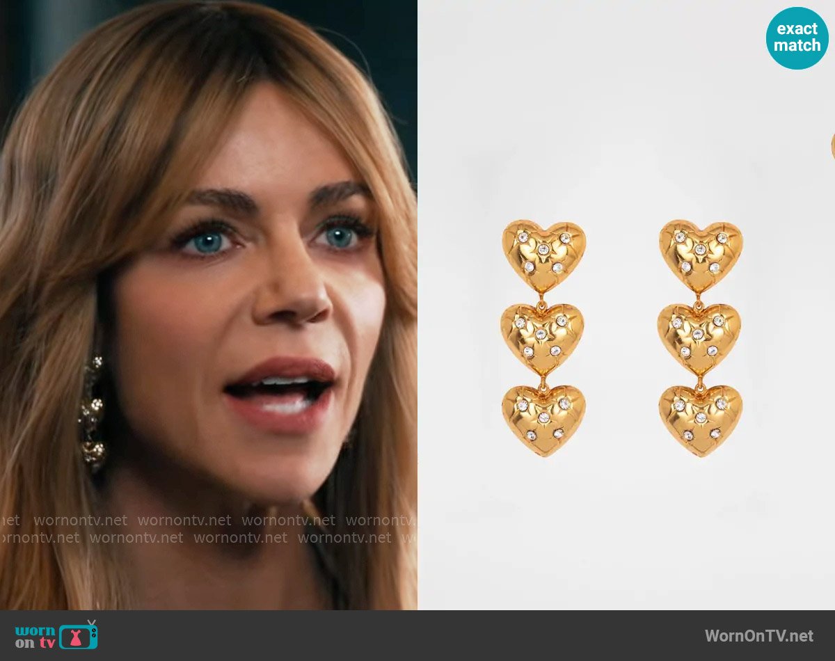 Jennifer Behr Harlow Earrings worn by Morgan Gillory (Kaitlin Olson) on High Potential