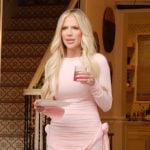 Jennifer’s pink ruched mini dress on The Real Housewives of Orange County
