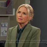 Jennifer’s green double breasted blazer on Days of our Lives