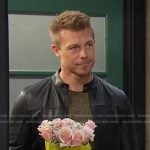 Jeremy’s black leather jacket on Days of our Lives