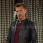 Jeremy’s black leather jacket on Days of our Lives