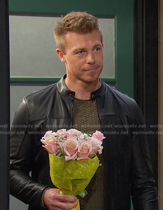 Jeremy's black leather jacket on Days of our Lives