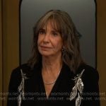 Jill’s black embellished blazer on The Young and the Restless