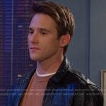 JJ’s black leather jacket on Days of our Lives