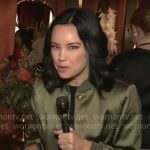 Jo Ling Kent’s green bomber jacket on CBS Mornings