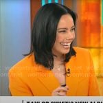 Jo Ling Kent’s orange blazer on CBS Mornings