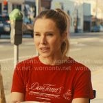 Joanne’s red graphic tee on Nobody Wants This
