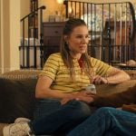 Joanne’s yellow striped polo sweater and jeans on Nobody Wants This