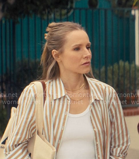 Joanne’s brown and green striped shirt on Nobody Wants This