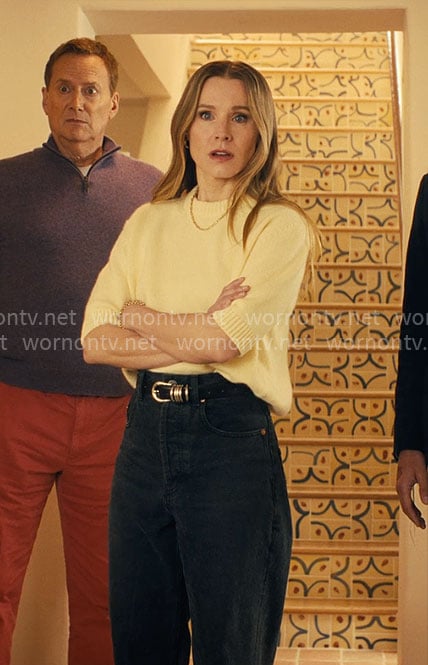 Joanne’s butter yellow sweater on Nobody Wants This