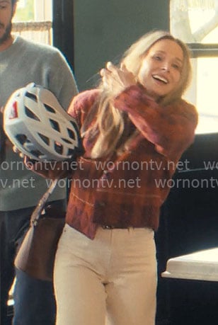 Joanne's red plaid jacket on Nobody Wants This