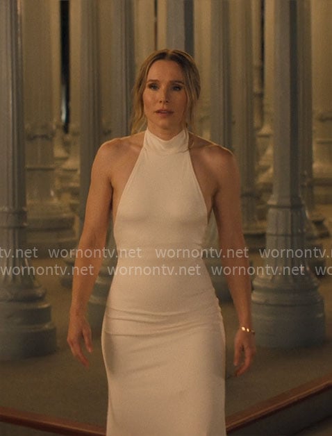 Joanne's white halter neck dress on Nobody Wants This