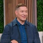 Joseph Sikora’s blue suede jacket on Sherri