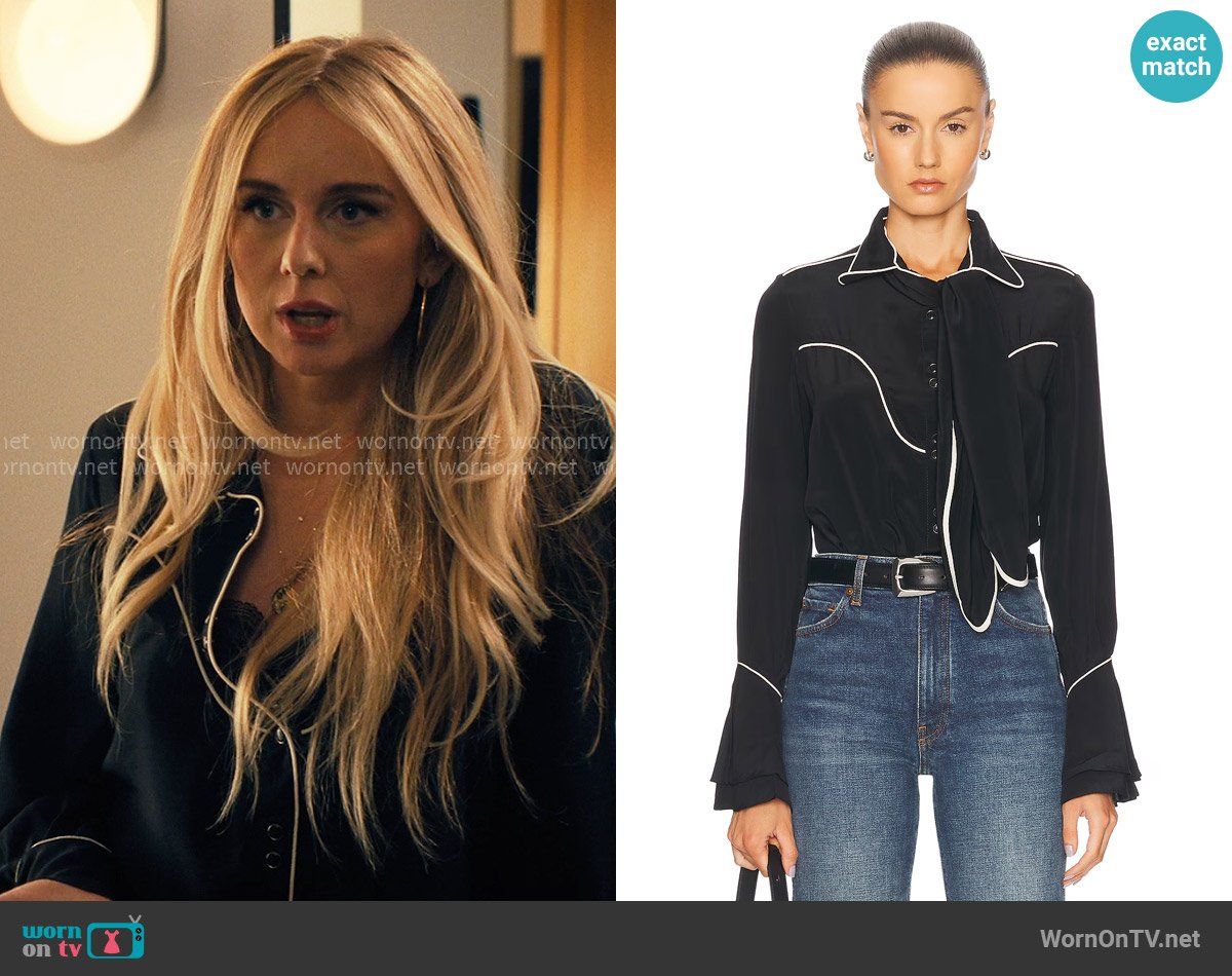 Johanna Ortiz Night Watch Shirt worn by Morgan (Justine Lupe) on Nobody Wants This