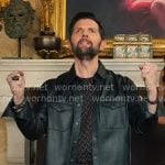 John's zip jeans and leather shirt on Loot