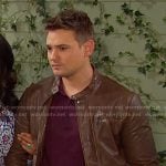 Johnny’s brown leather jacket on Days of our Lives